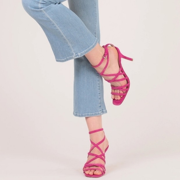 Botkier Lorain Hot Pink strappy Stiletto H… - Picture 3 of 16